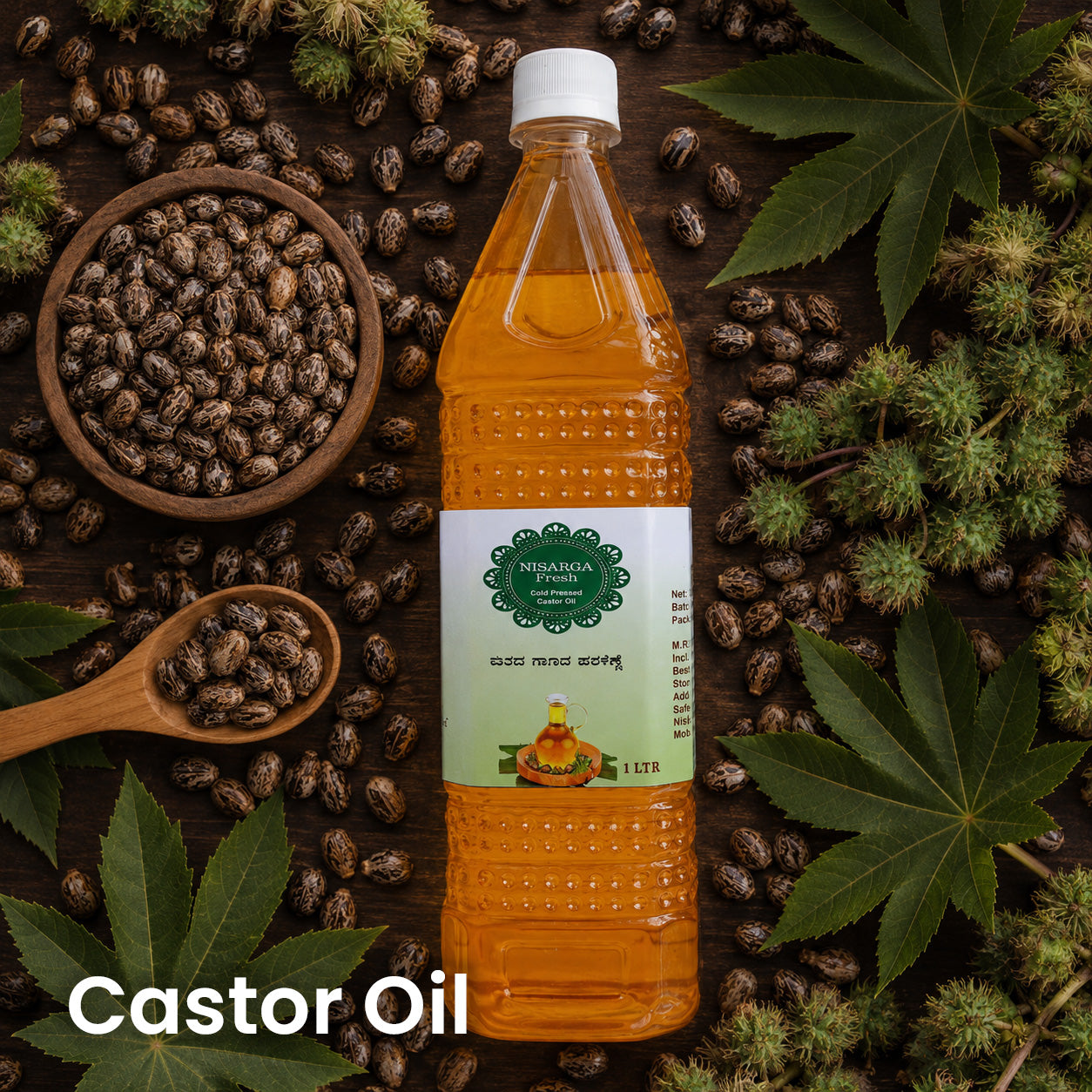 Nisarga Fresh Wood-Pressed Castor Oil