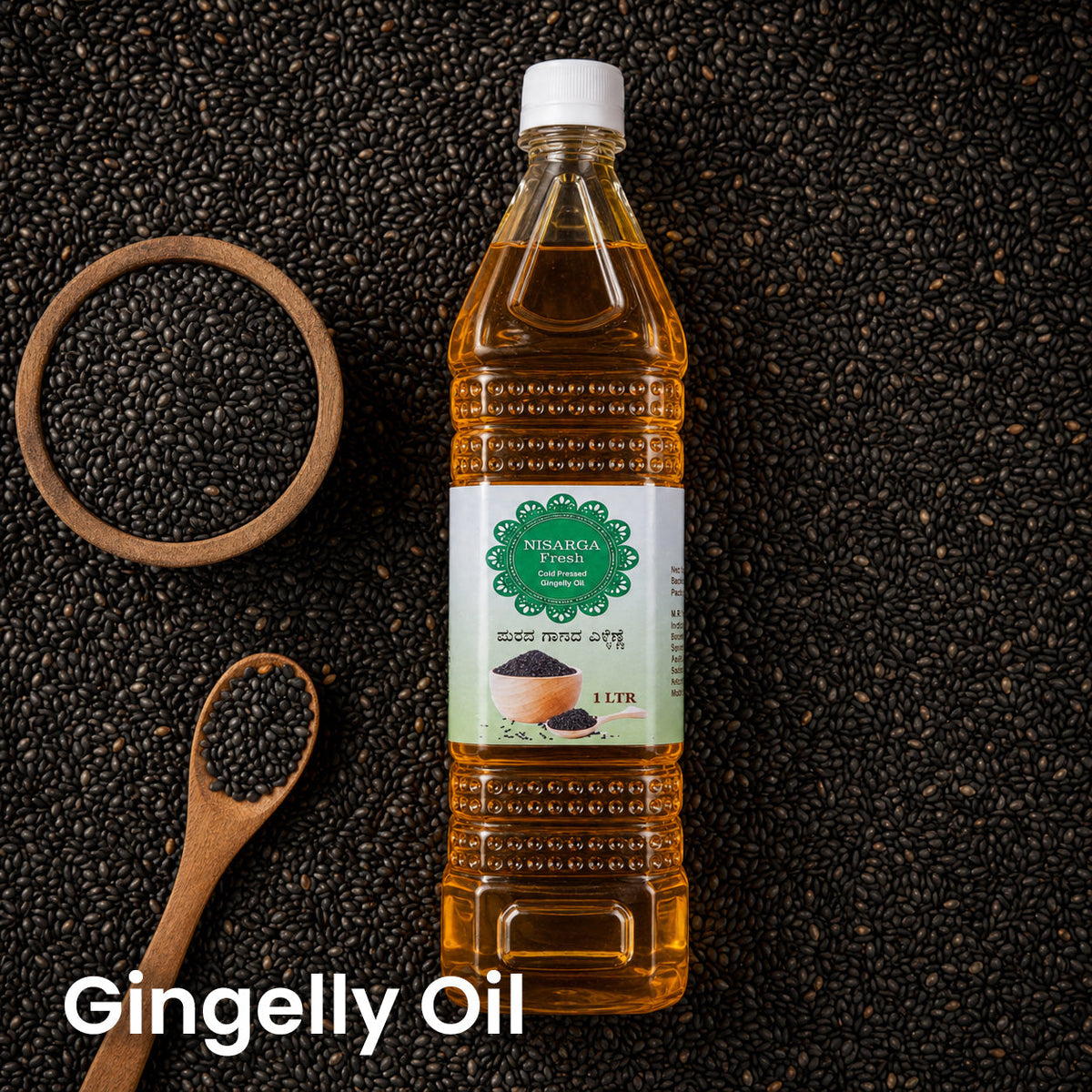Nisarga Fresh Wood-Pressed Pure Gingelly Oil