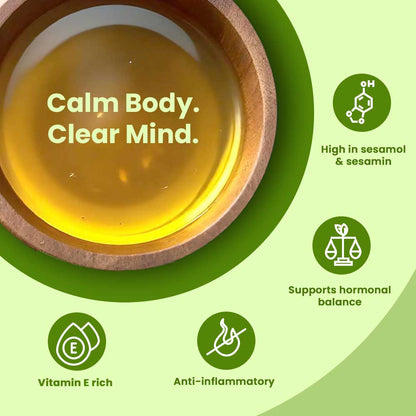 Wood Pressed Gingelly Oil (Sesame Oil / Til Oil / Nallennai)
