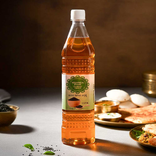 Wood Pressed Gingelly Oil (Sesame Oil / Til Oil / Nallennai)