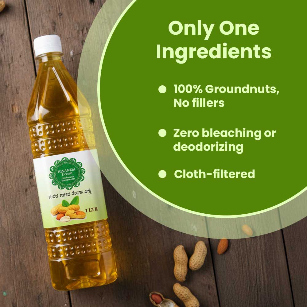 Wood Pressed Groundnut oil