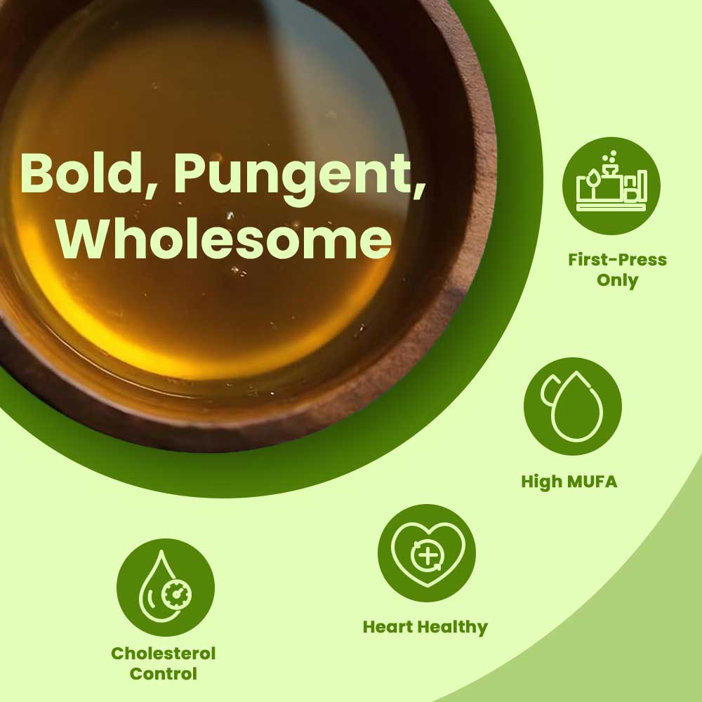 Wood Pressed Mustard Oil